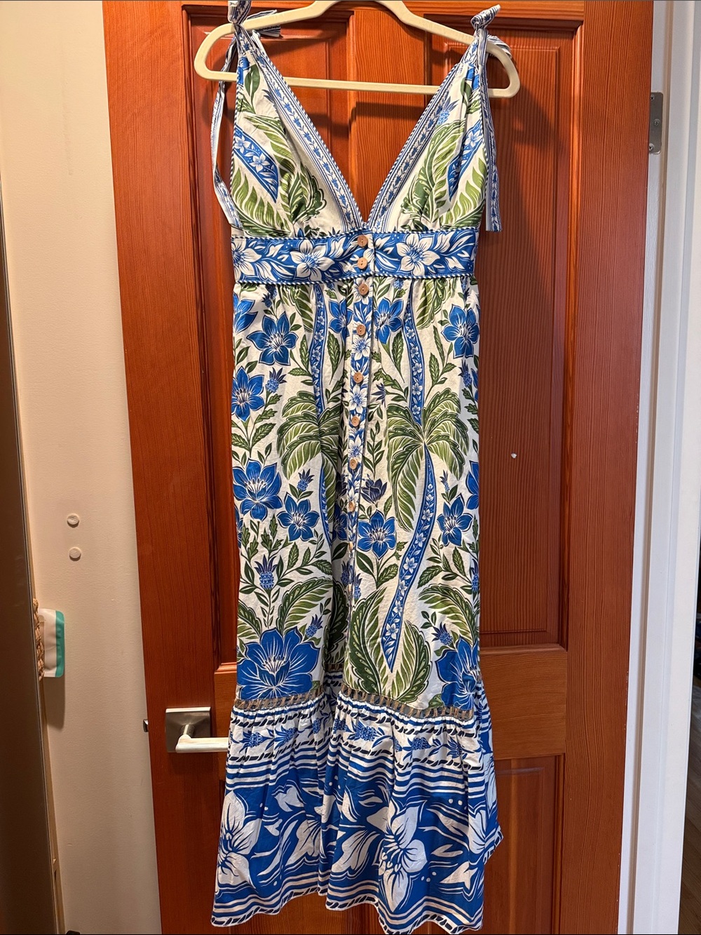 Farm Rio Off-White Tropicance Midi Dress size small EUC - Picture 4 of 9
